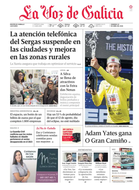 Cover of La Voz de Galicia (Carballo)