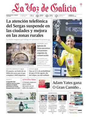 Cover of La Voz de Galicia (Deza)