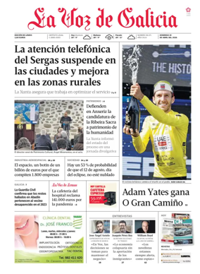 Cover of La Voz de Galicia (Monforte)
