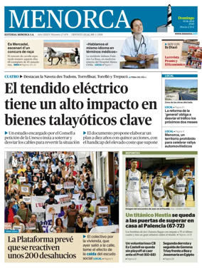 Cover of Menorca Diario Insular