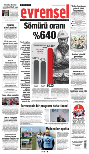 Cover of Evrensel Gazetesi