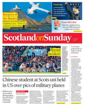 Cover of Scotland on Sunday