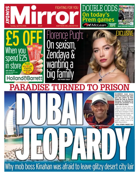 Cover of Sunday Mirror (Northern Ireland)