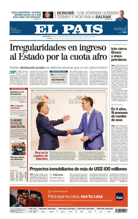 Cover of El Pais (Uruguay)