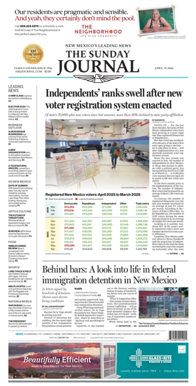 Cover of Albuquerque Journal