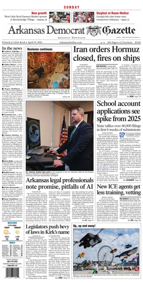 Cover of Arkansas Democrat-Gazette
