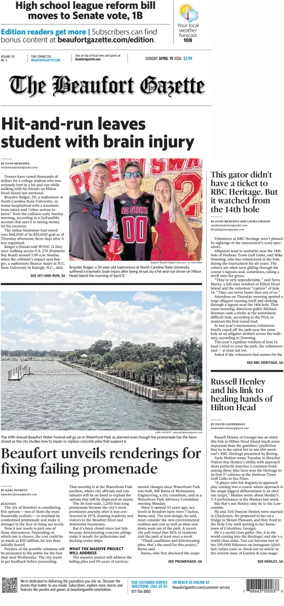 Cover of Beaufort Gazette (Sunday)