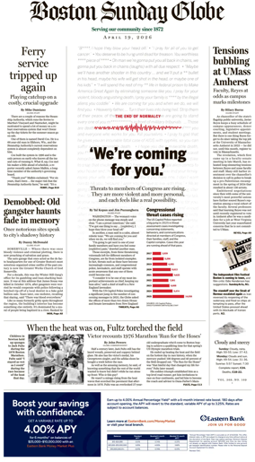 Cover of Boston Sunday Globe