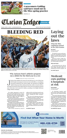 Cover of Clarion Ledger