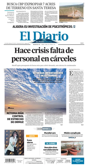Cover of El Diario de El Paso