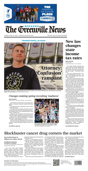 Cover of The Greenville News
