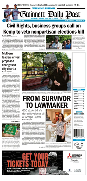 Cover of Gwinnett Daily Post