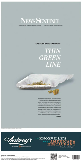 Cover of Knoxville News Sentinel