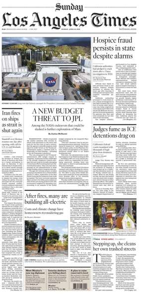 Cover of Los Angeles Times (Sunday)