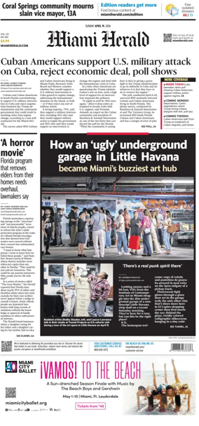 Cover of Miami Herald (Sunday)