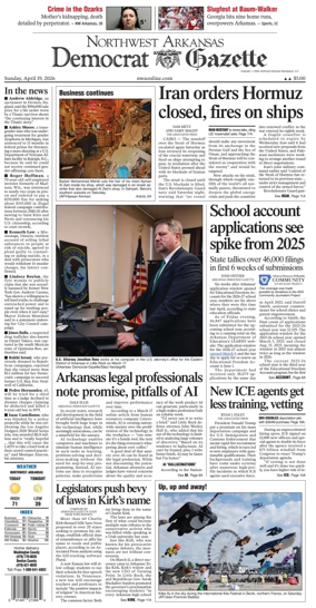 Cover of Northwest Arkansas Democrat-Gazette