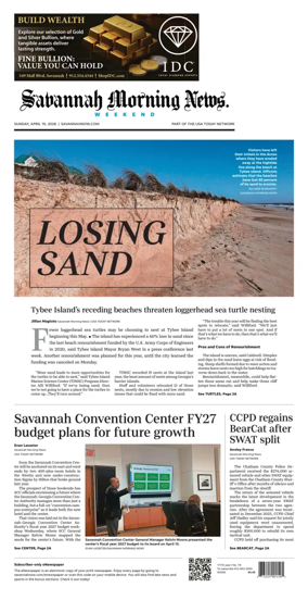Cover of Savannah Morning News