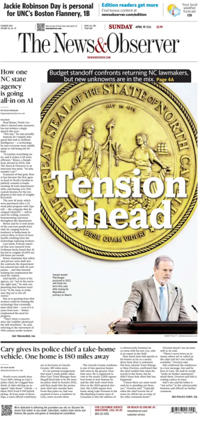 Cover of The News & Observer (Sunday)