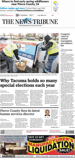 Cover of The News Tribune