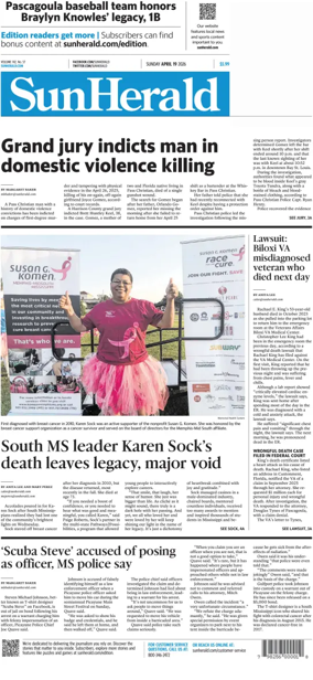 Cover of The Sun Herald (Sunday)