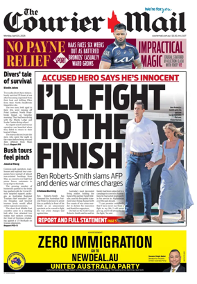 Cover of The Courier-Mail