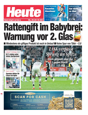 Cover of Heute - Oberosterreich Ausgabe