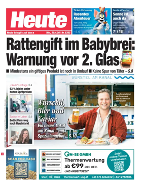 Cover of Heute - Wien Ausgabe