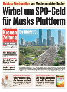 Cover of Kronen Zeitung