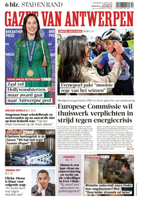 Cover of Gazet van Antwerpen Stad en Rand