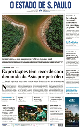 Cover of O Estado de S. Paulo