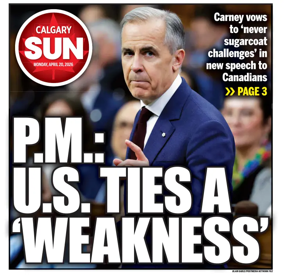 Cover of Calgary Sun