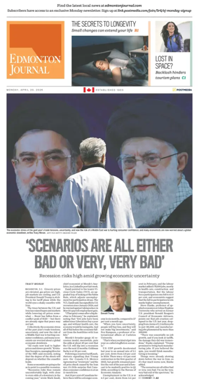Cover of Edmonton Journal