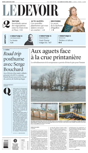 Cover of Le Devoir