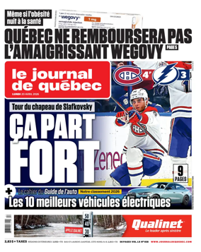 Cover of Le Journal de Quebec