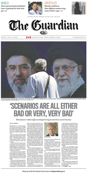 Cover of The Guardian (Charlottetown)