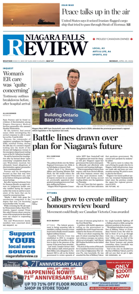 Cover of The Niagara Falls Review