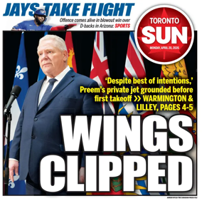 Cover of Toronto Sun