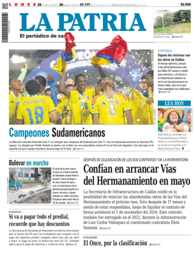 Cover of La Patria (Colombia)