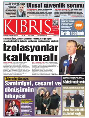 Cover of Kibris Gazetesi