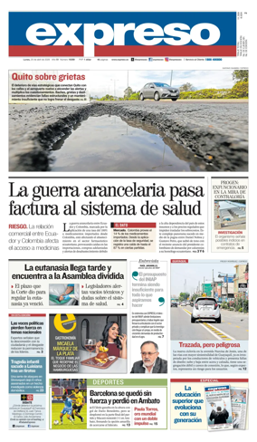 Cover of Diario Expreso
