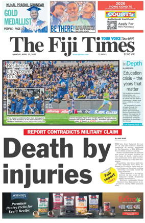 Cover of The Fiji Times