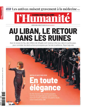 Cover of L'HUMANITE