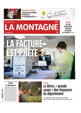 Cover of La Montagne (Vichy)