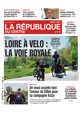 Cover of La Republique du Centre (Orleans - Loiret))