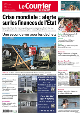 Cover of Le Courrier de l’Ouest (Saumur)