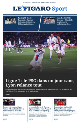 Cover of Le Figaro Sport