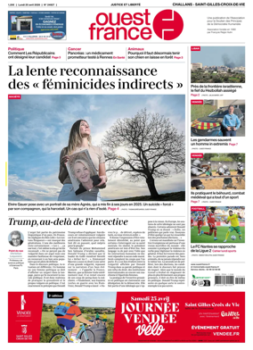 Cover of Ouest France (Challans / Saint-Gilles-Croix-de-Vie)