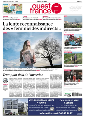 Cover of Ouest France (Cholet)