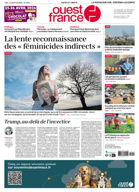 Cover of Ouest France (La Roche-sur-Yon - Fontenay-le-Comte)