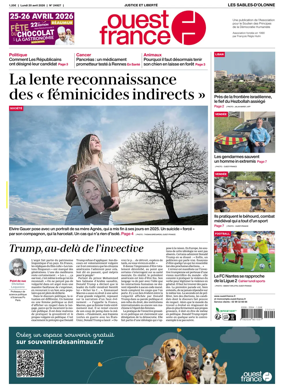 Cover of Ouest France (Les Sables-d'Olonne)